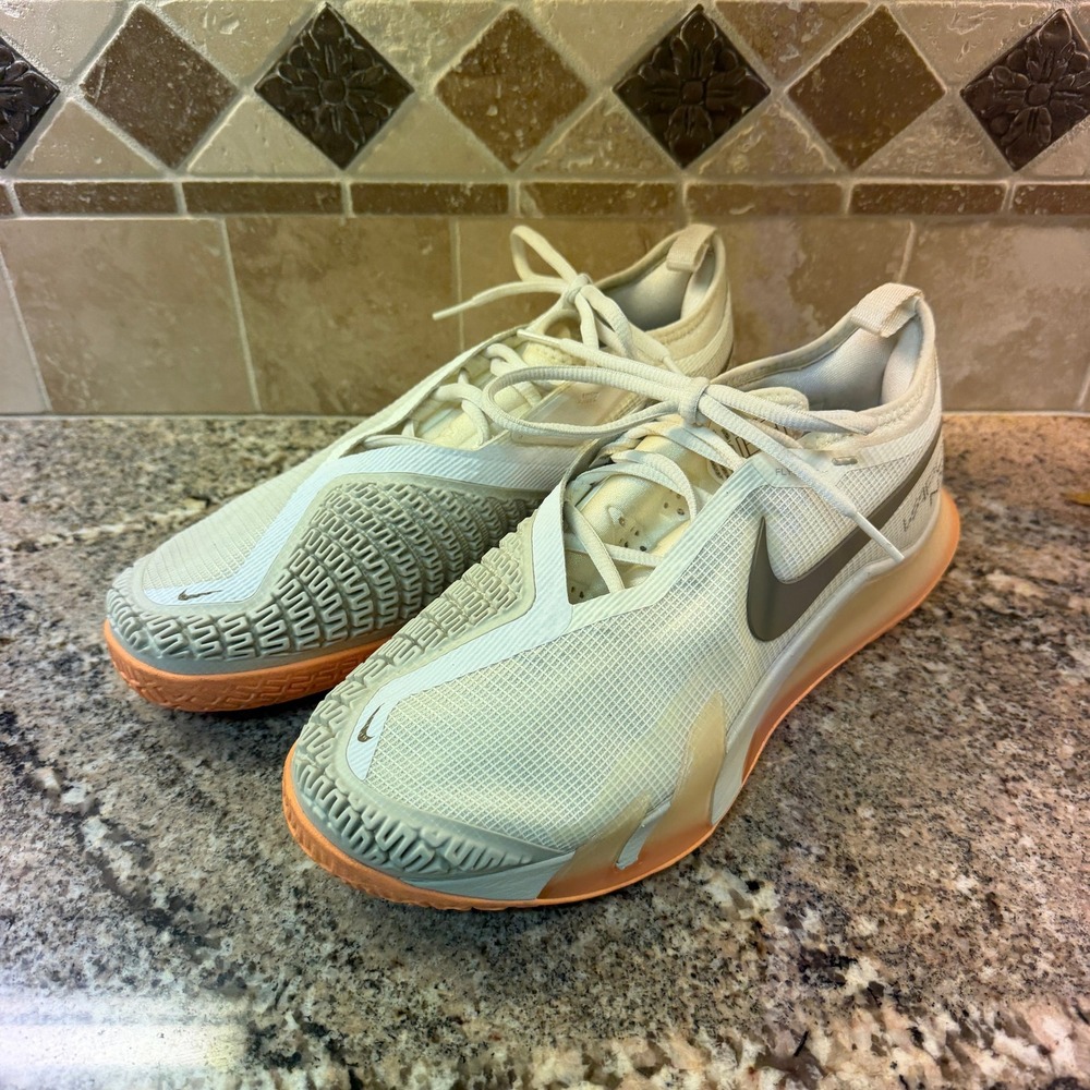 NikeCourt Air Zoom Vapor NXT Womens Tennis Shoes‎ White Peach CV0742-101 9.5